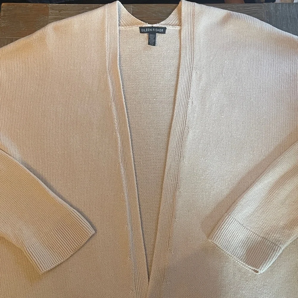 Eileen Fisher Organic Linen Cotton Cardigan🖤 - Picture 6 of 12